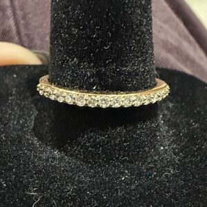 1/5 CTW Lab-Grown Diamond Band in Sterling Silver with 18K Gold Plate Whimly